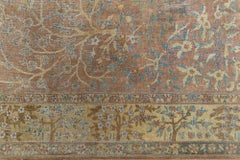 Doris Leslie Blau Antique Indian Muted Peach Carpet - c. 1900 Tree Of Life