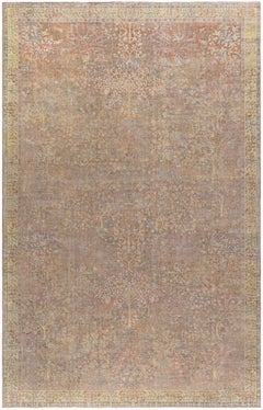 Doris Leslie Blau Antique Indian Muted Peach Carpet - c. 1900 Tree Of Life
