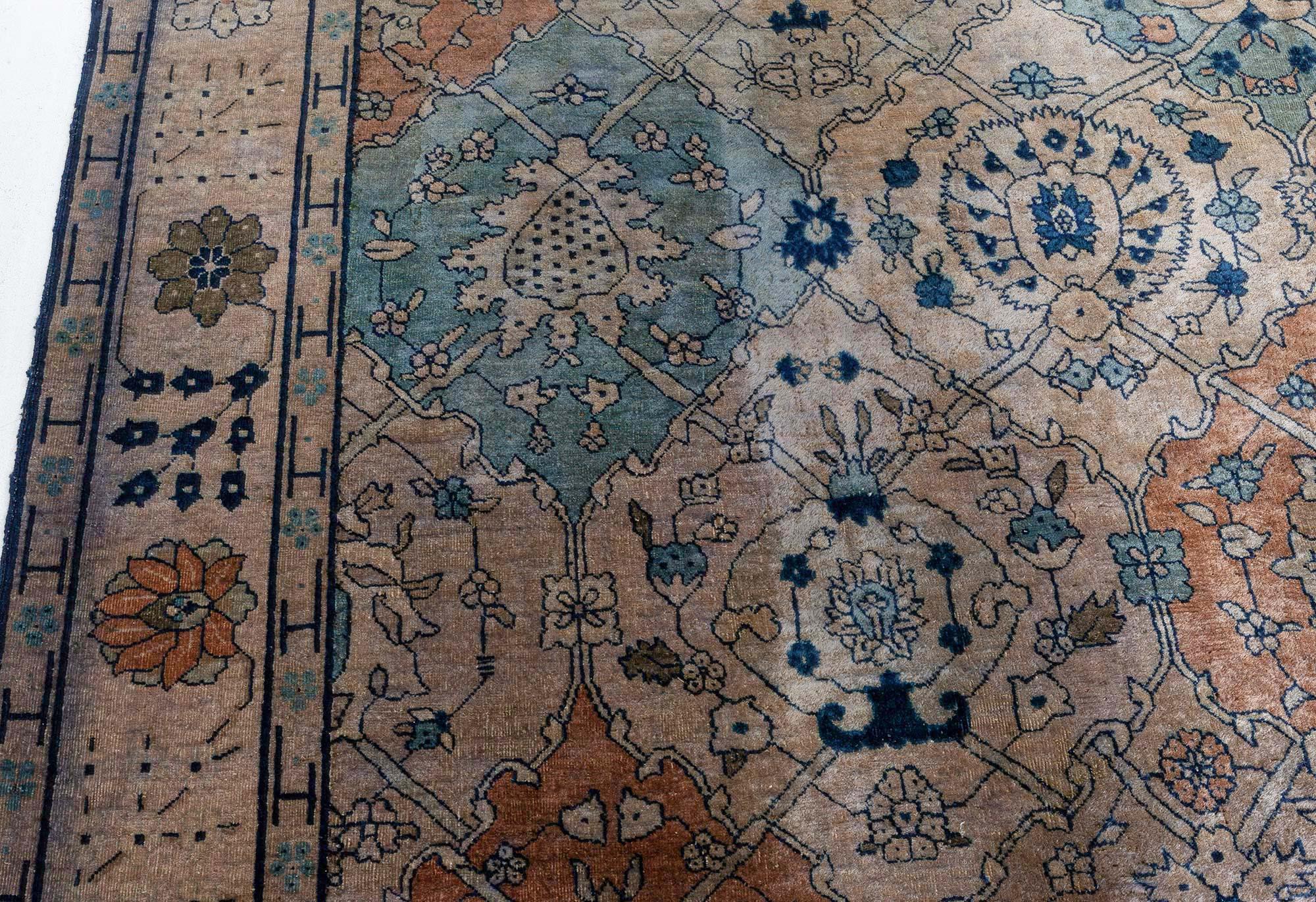 20th Century Doris Leslie Blau Antique Indian Rug For Sale