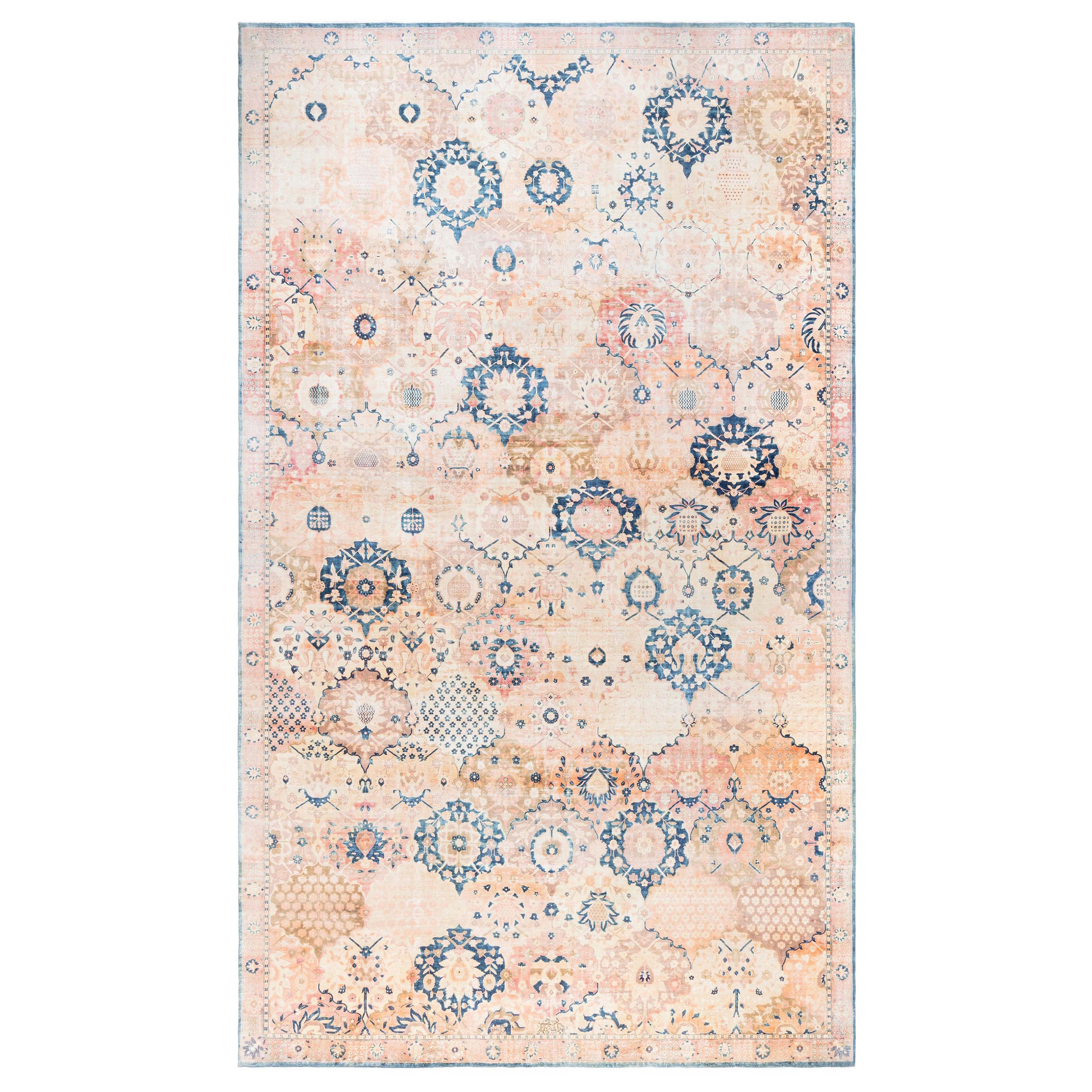Doris Leslie Blau Antiker Indianerteppich im Angebot