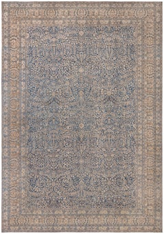 Doris Leslie Blau Tappeto antico Khorassan Allover Floreale Beige chiaro - c.C. 1880