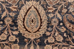 Doris Leslie Blau Antique Khorassan Allover Floral Light Beige Rug - c. 1900
