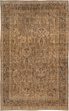 Doris Leslie Blau Antique Khorassan Allover Floral Warm Tan Hand-Knotted Rug