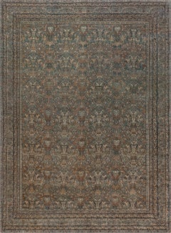 Doris Leslie Blau Antique Kirman Allover Pale Sand Hand-Knotted Rug - c. 1880