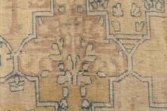 Doris Leslie Blau Antique Kirman Floral Allover Warm Tan Rug - c. 1900