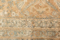 Doris Leslie Blau Antique Kirman Floral, Oversized Warm Tan Rug - c. 1920