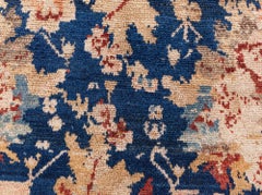 Doris Leslie Blau Antique Malayer Allover Floral Cream Rug - c. 1900