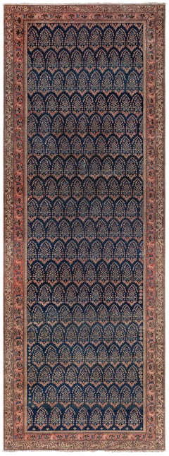 Doris Leslie Blau Antique Malayer Allover Light Beige Runner - c. 1900