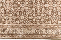 Doris Leslie Blau Antique Malayer Allover Warm Tan Runner In - c. 1920