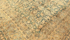Doris Leslie Blau Antique Meshad Allover Floral Cream Beige Carpet - c. 1880