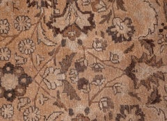 Doris Leslie Blau Antique Meshad Floral Allover Soft Beige Carpet - c. 1920