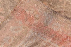 Tapis turc Oushak antique « Floral Classic » de Doris Leslie Blau, couleur taupe – vers 1900