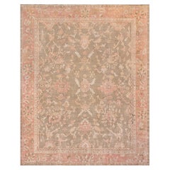Tapis turc Oushak antique « Floral Classic » de Doris Leslie Blau, couleur taupe – vers 1900