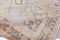 Doris Leslie Blau Antique Oushak Turkish Geometric Rug by Doris Leslie Blau