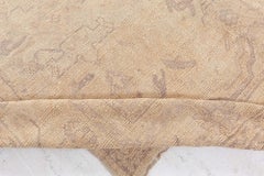 Tappeto turco Oushak antico di Doris Leslie Blau, con motivi geometrici, color crema-beige - 1920 circa