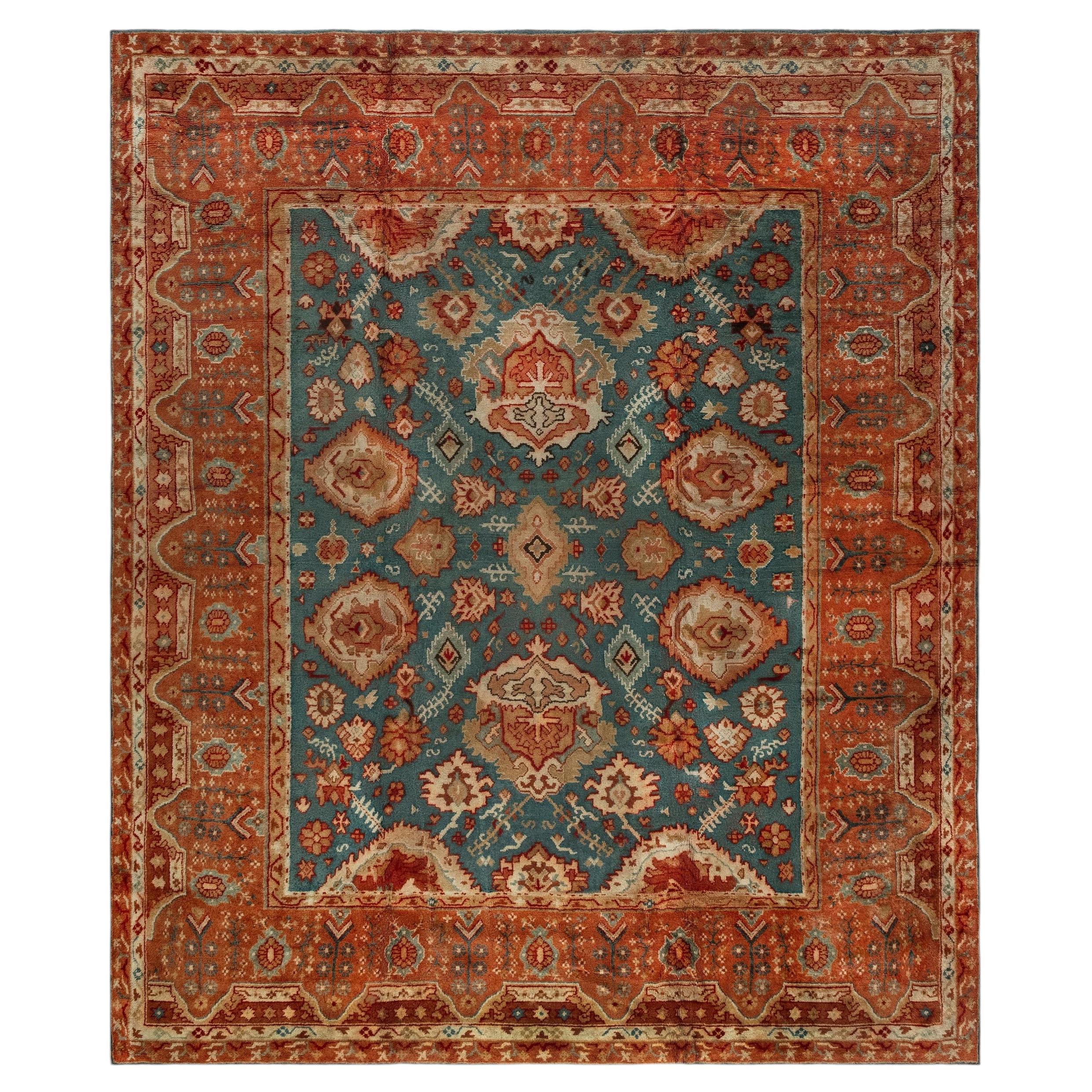 Tapis turc Oushak géométrique beige clair, de Doris Leslie Blau – vers 1900