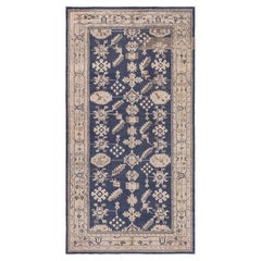 Doris Leslie Blau Antique Oushak Turkish Geometric Warm Tan Rug - c. 1920