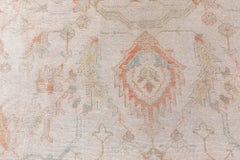 Doris Leslie Blau Antique Oushak Turkish Gray Rug - c. 1910 (Size Adjusted)
