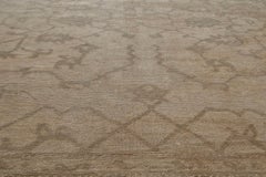 Doris Leslie Blau Antique Oushak Turkish Oversized Tan With Taupe Rug - c. 1900