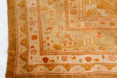 Tappeto turco Oushak d'epoca di Doris Leslie Blau, color beige, - 1930 circa (dimensioni modificate)