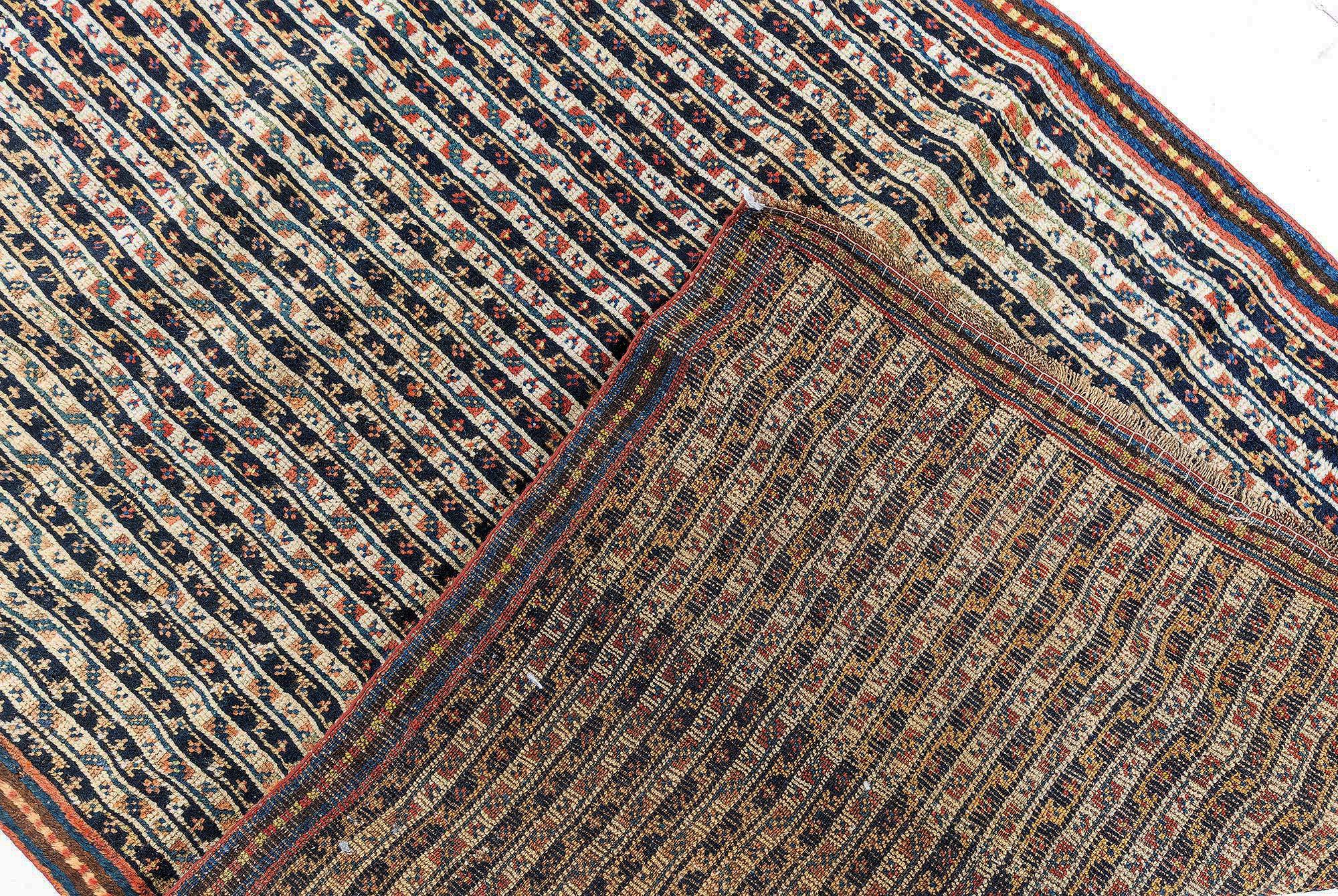 20th Century Doris Leslie Blau Antique Persian Feraghan Handmade Wool Runner For Sale