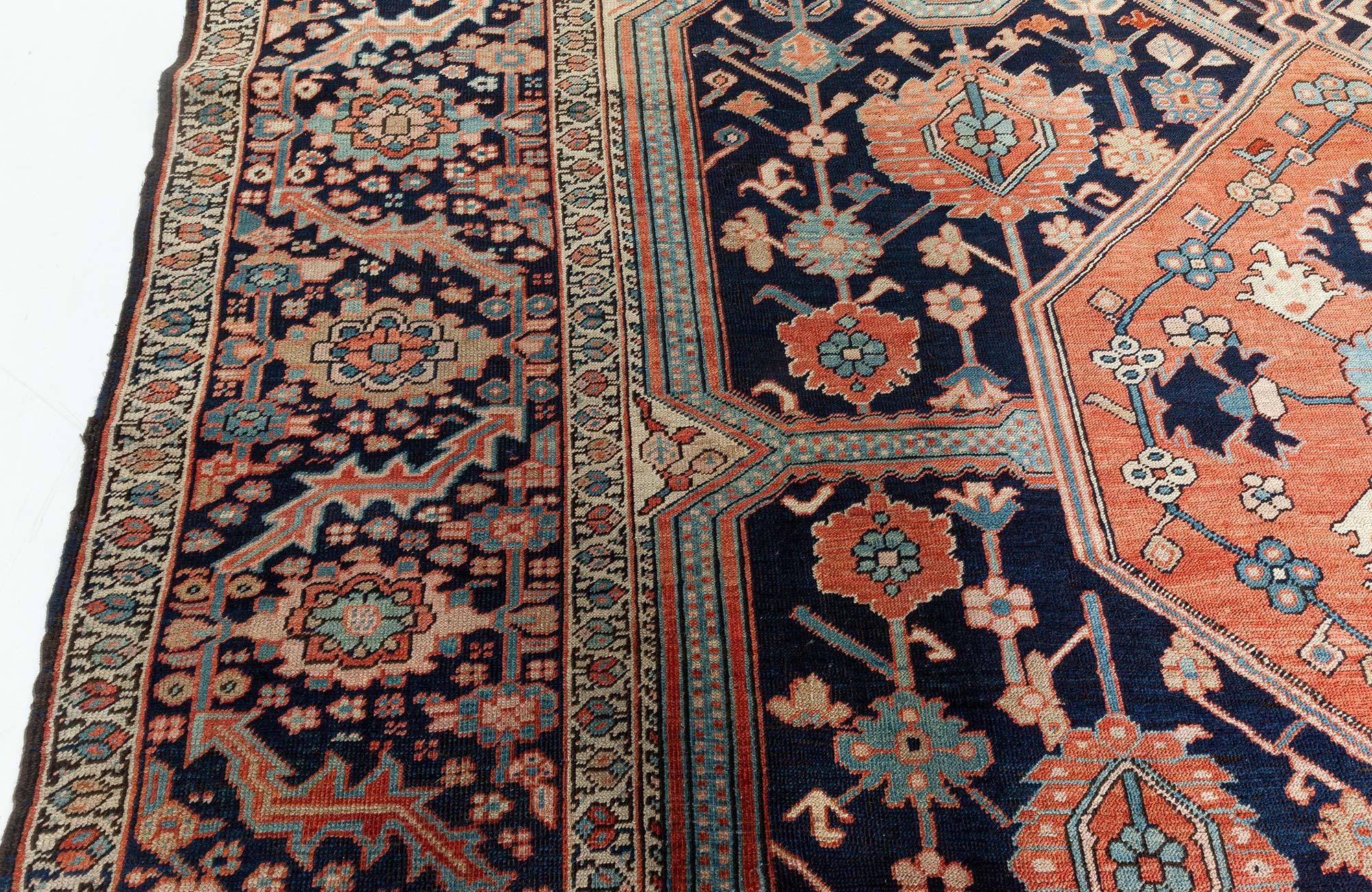Doris Leslie Blau Antique Persian Heriz Rug For Sale 2