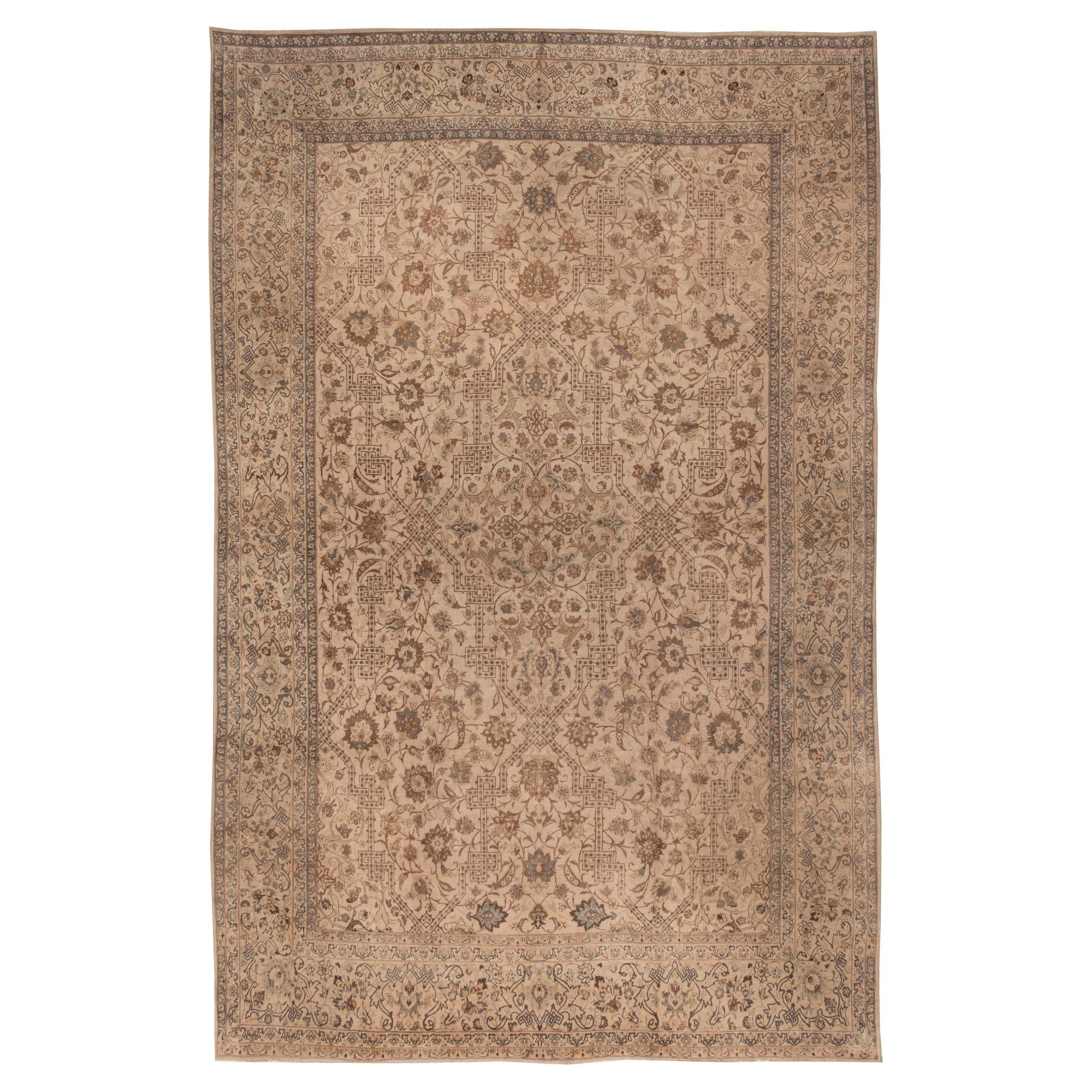 Tappeto antico persiano Kashan Botanic Doris Leslie Blau