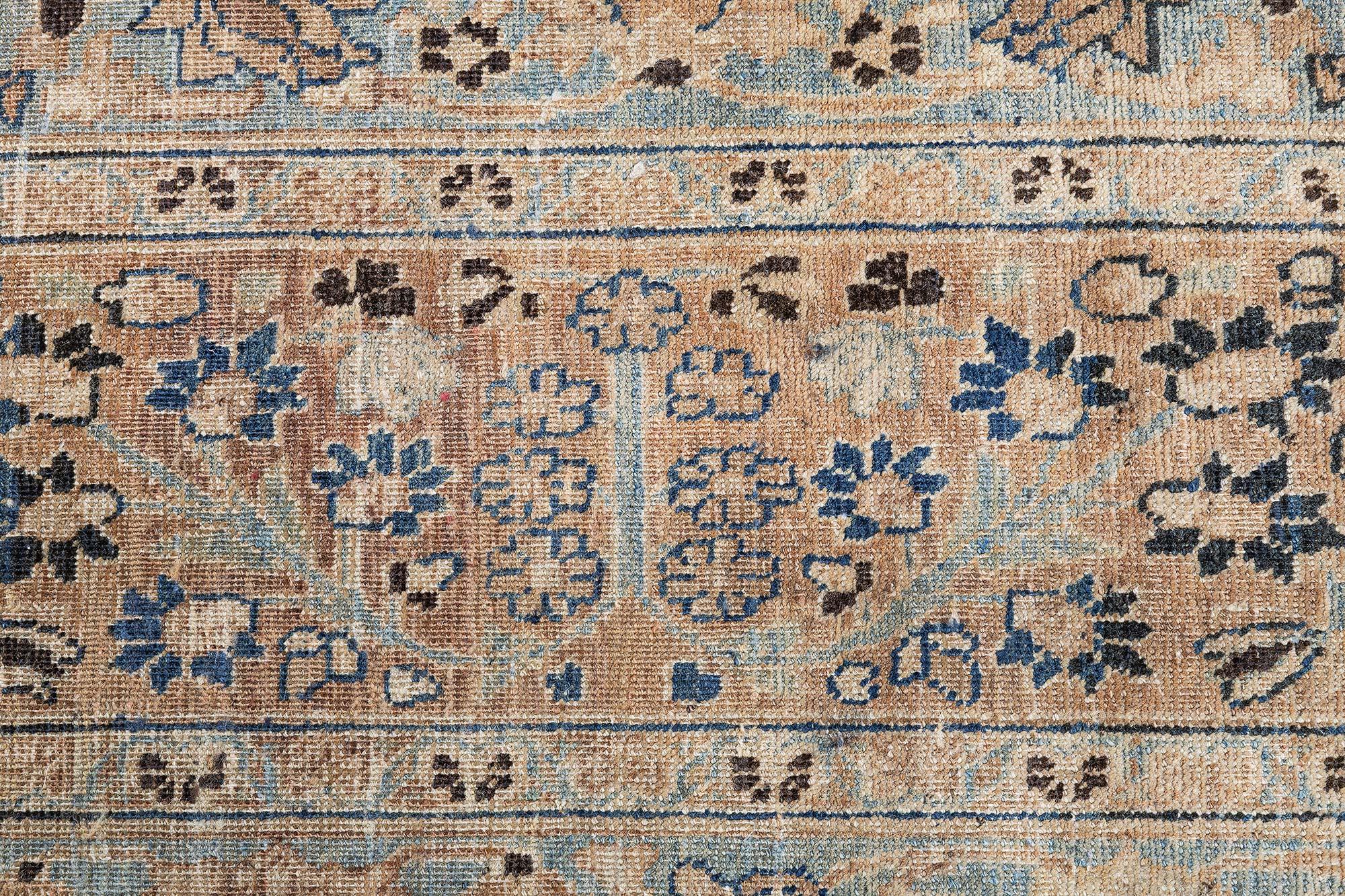 Perse Tapis ancien persan Khorassan botanique fait à la main Doris Leslie Blau en vente