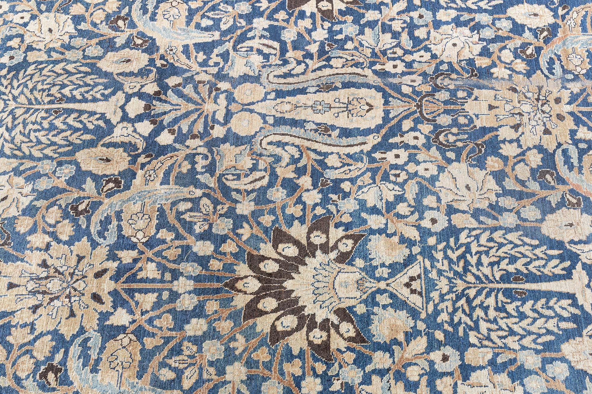 Tapis ancien persan Khorassan botanique fait à la main Doris Leslie Blau Bon état - En vente à New York, NY