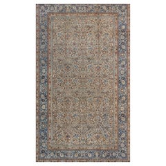 Tapis ancien persan Khorassan botanique fait à la main Doris Leslie Blau