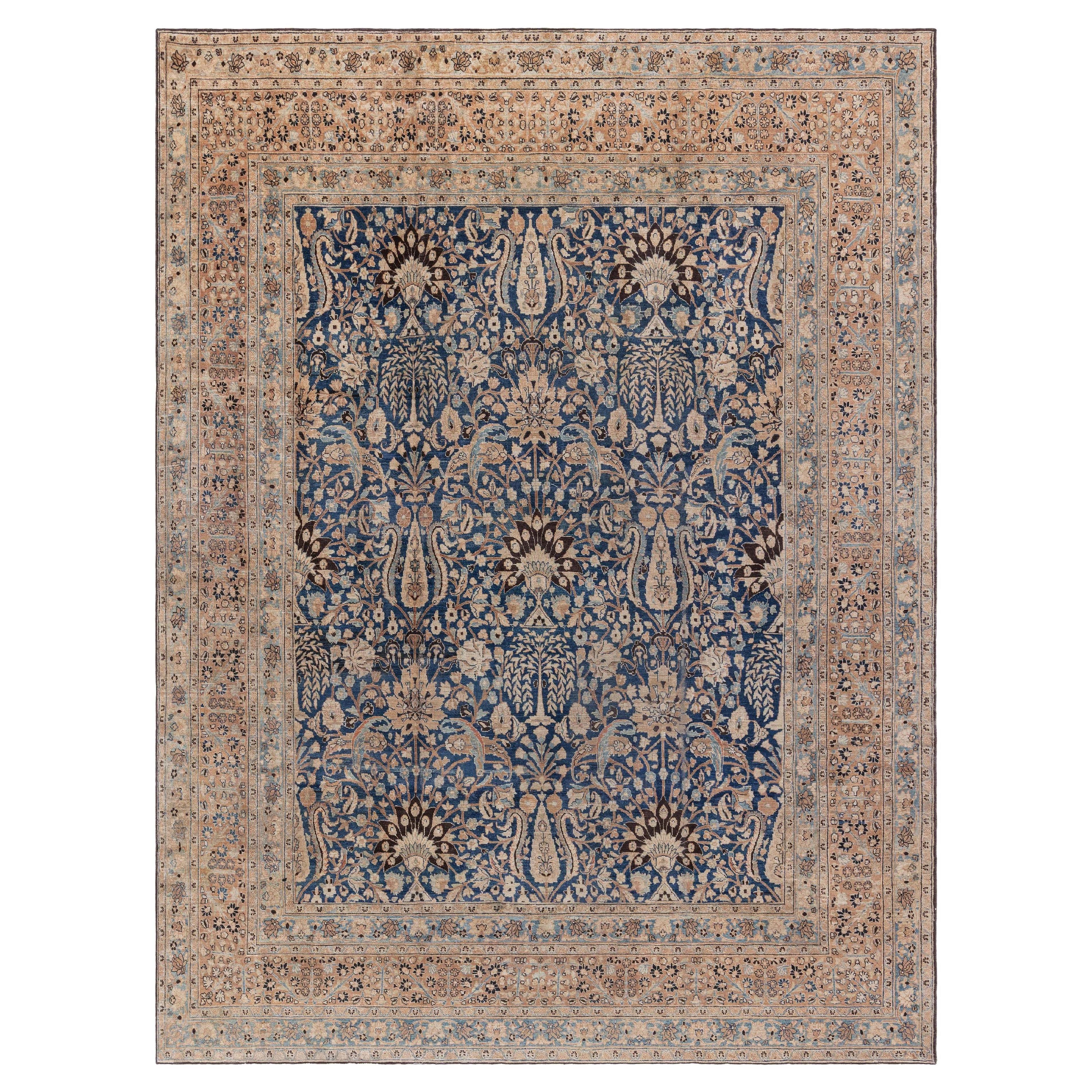 Doris Leslie Blau Antique Persian Khorassan Botanic Handmade Wool Rug