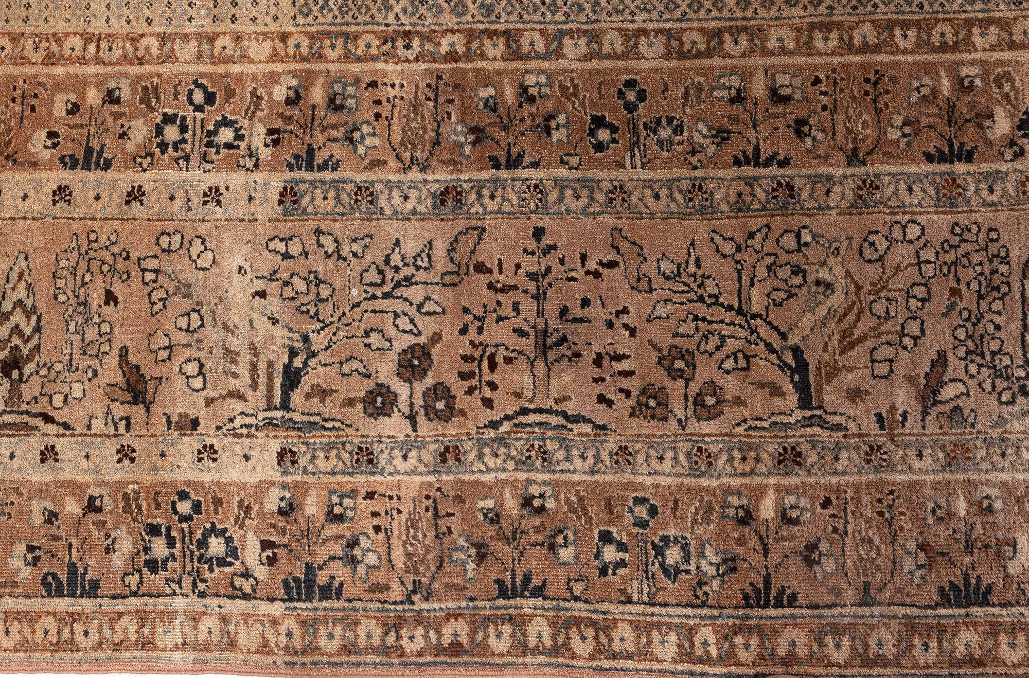 Hand-Knotted Doris Leslie Blau Antique Persian Khorassan Handmade Wool Rug For Sale