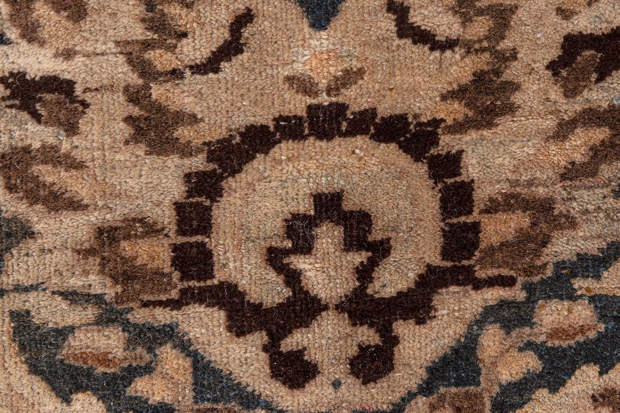 20th Century Doris Leslie Blau Antique Persian Khorassan Handmade Wool Rug For Sale