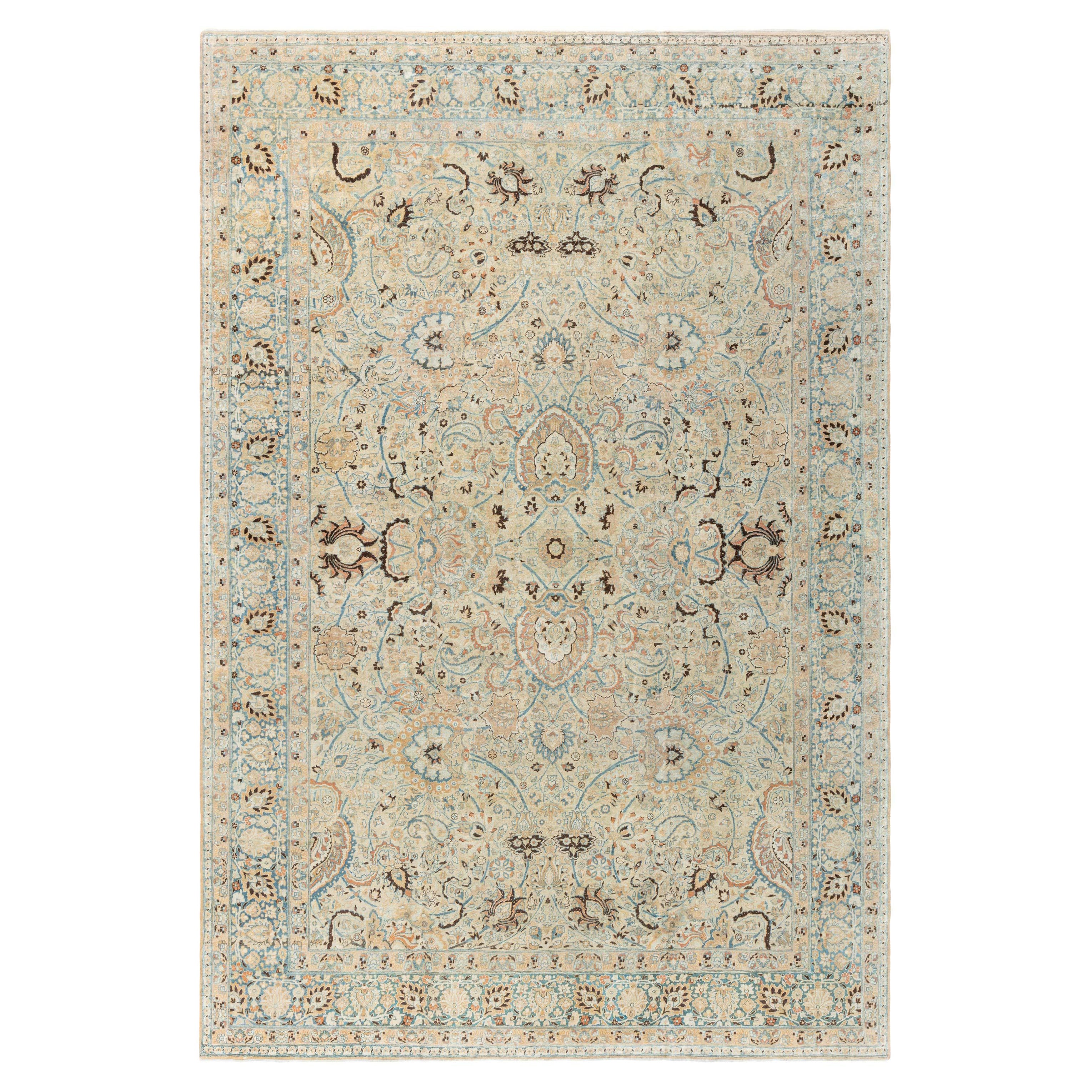 Tapis persan antique Khorassan en laine fait à la main Doris Leslie Blau
