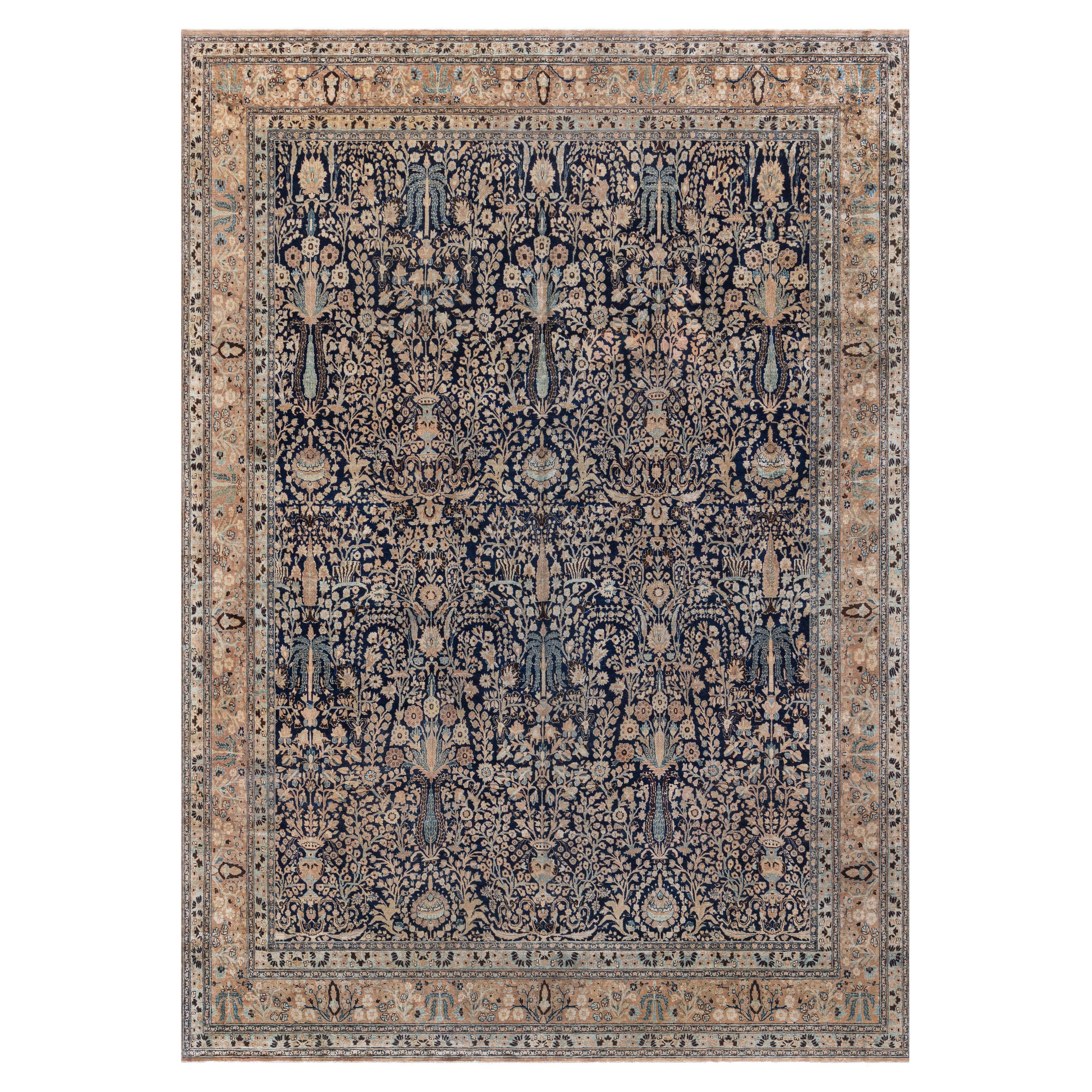 Doris Leslie Blauer antiker persischer Khorassan-Teppich