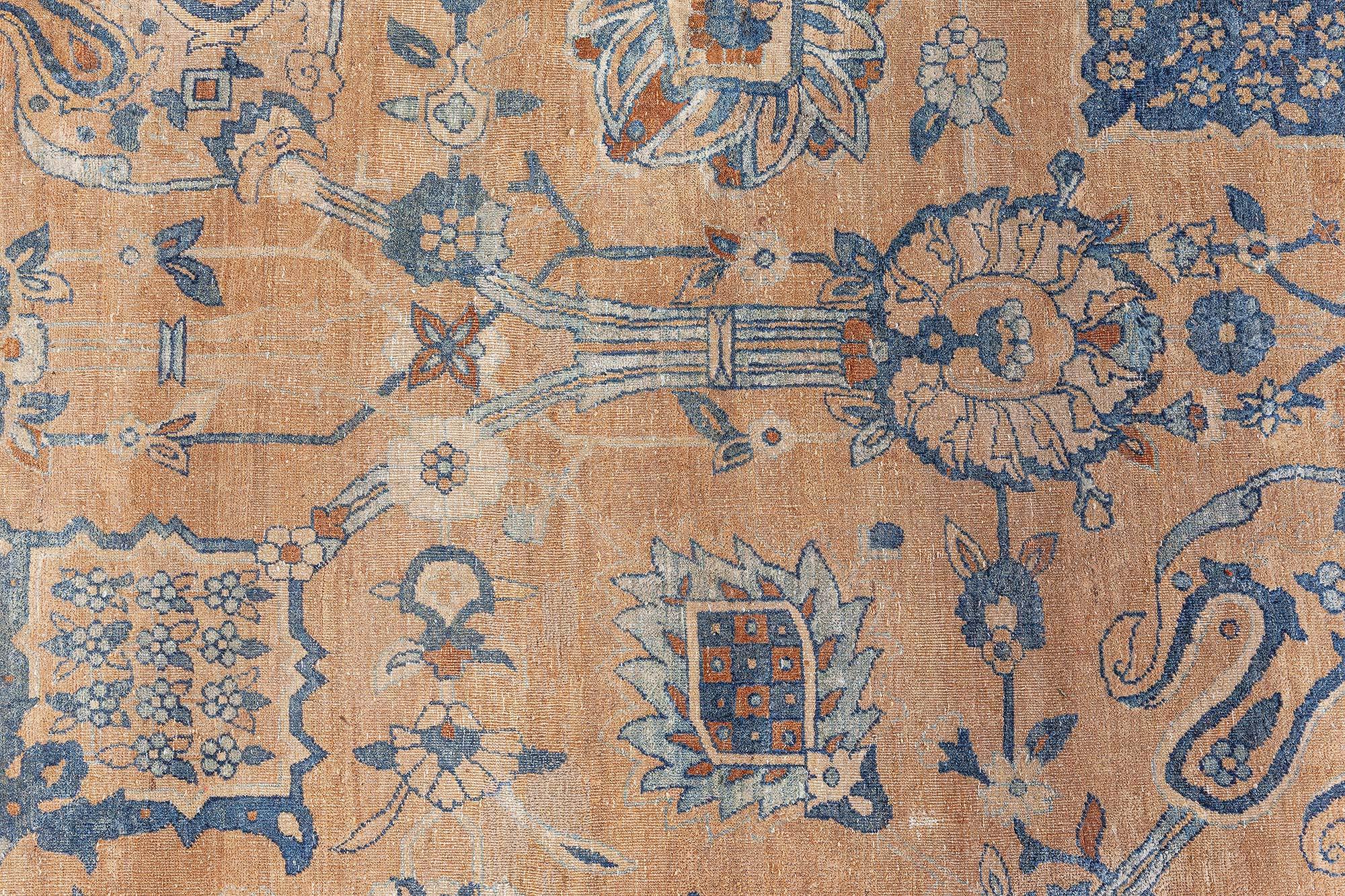 Tapis persan Kirman botanique ancien fait à la main Doris Leslie Blau en vente 1