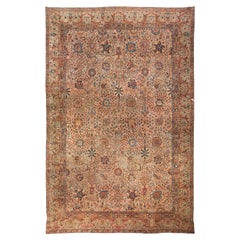 Doris Leslie Blau Tappeto antico persiano Kirman Botanic in lana fatto a mano