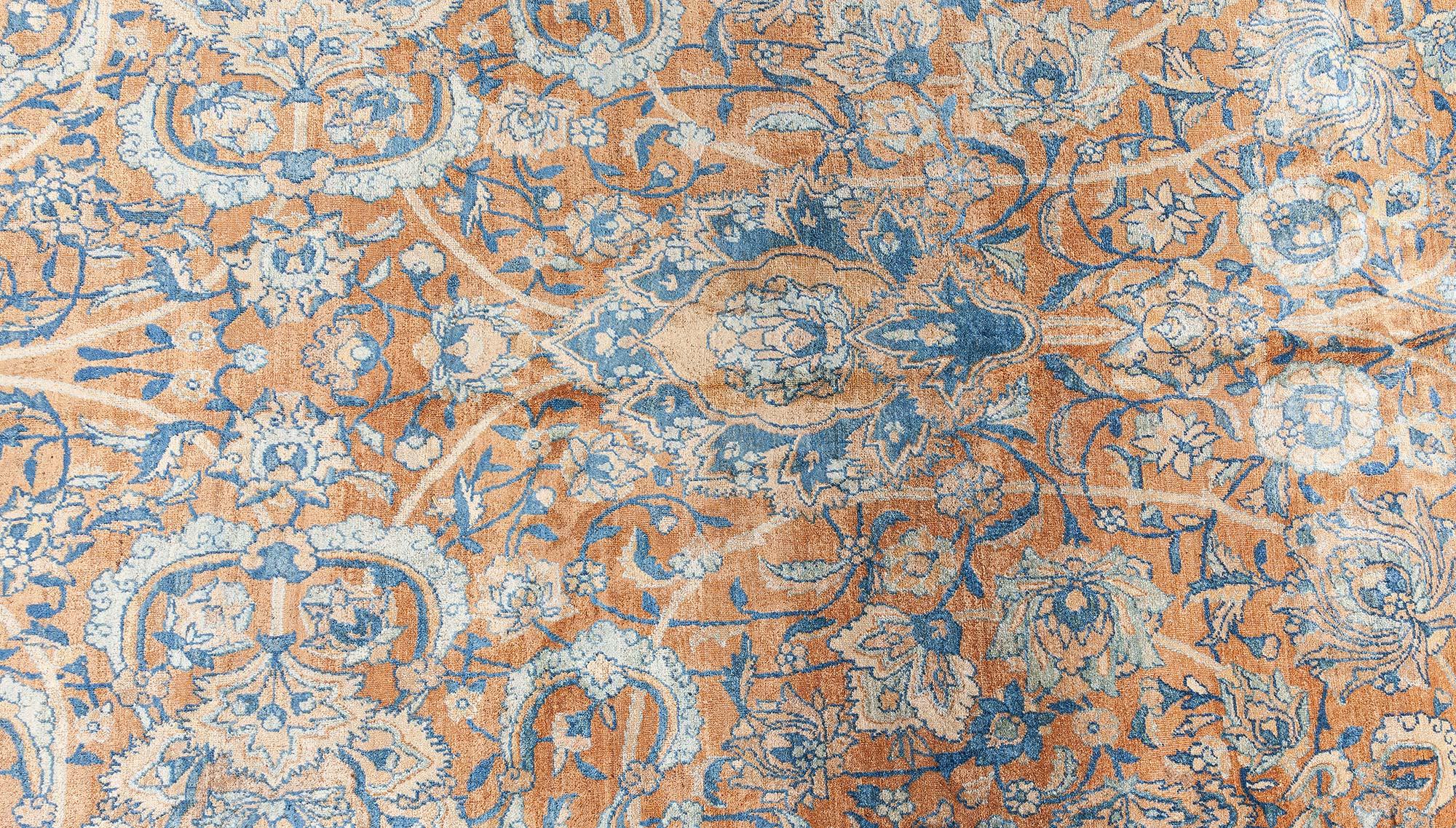 Laine Tapis persan Kirman ancien fait à la main Doris Leslie Blau en vente