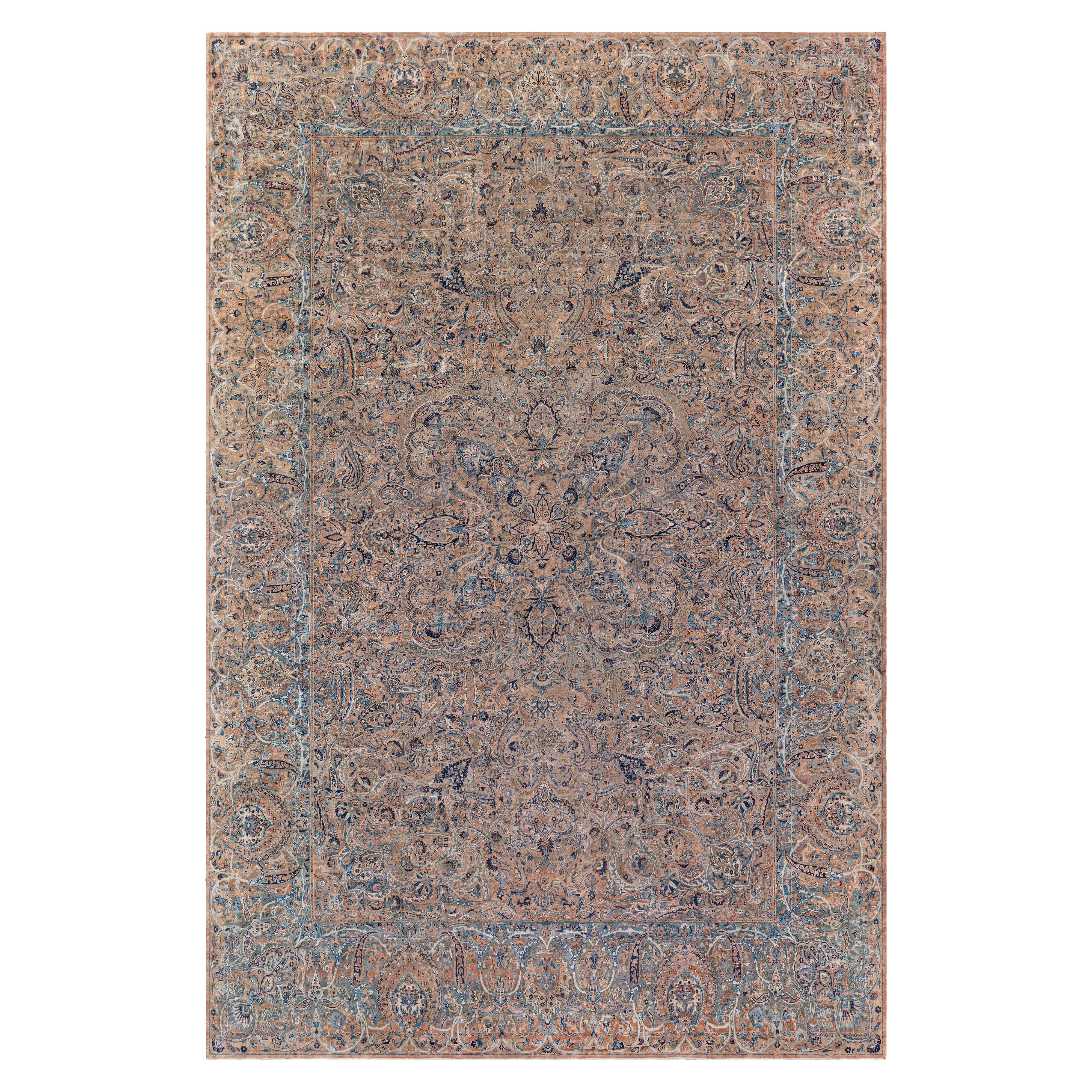 Doris Leslie Blau Antique Persian Kirman Handmade Wool Rug