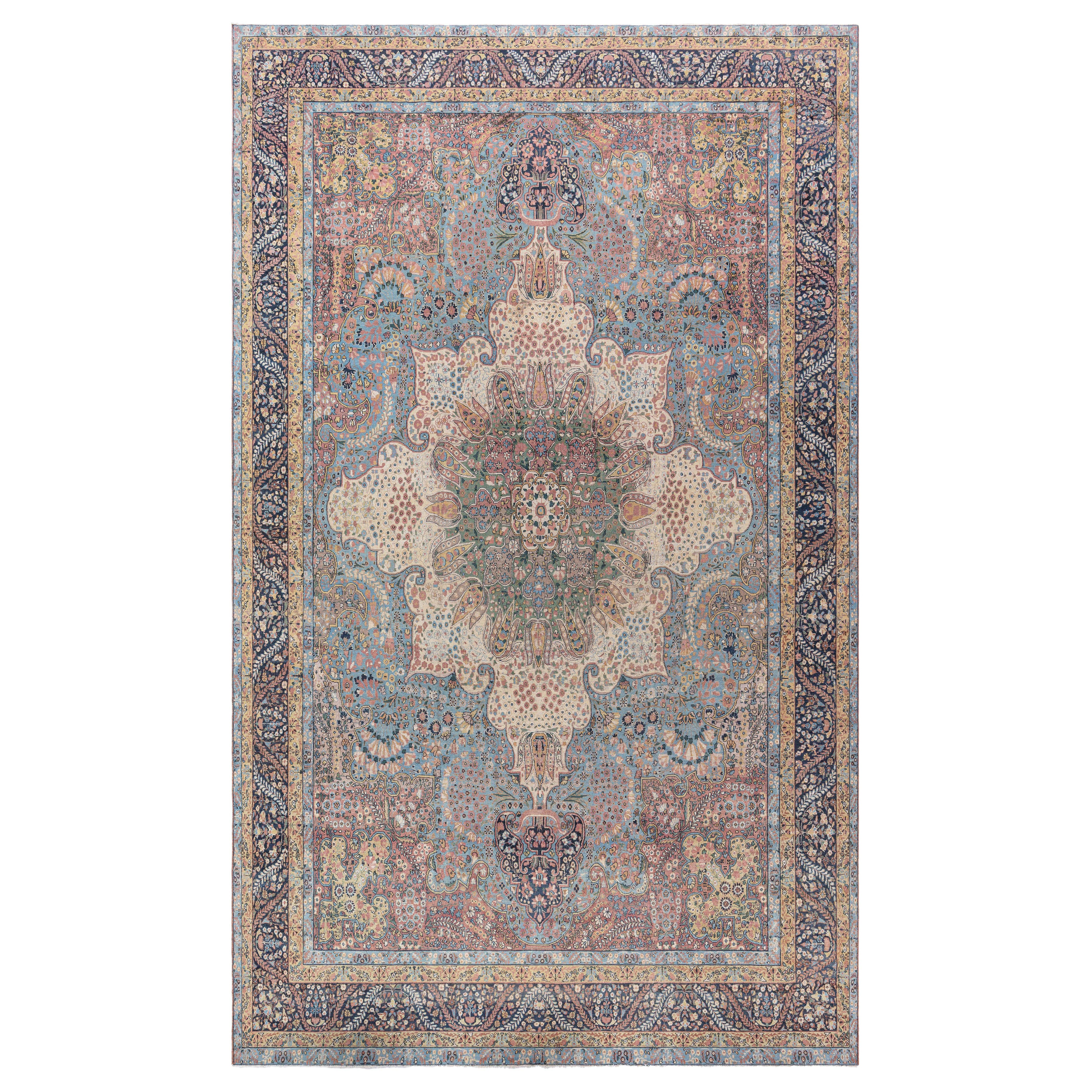 Tapis persan Kirman ancien fait à la main Doris Leslie Blau