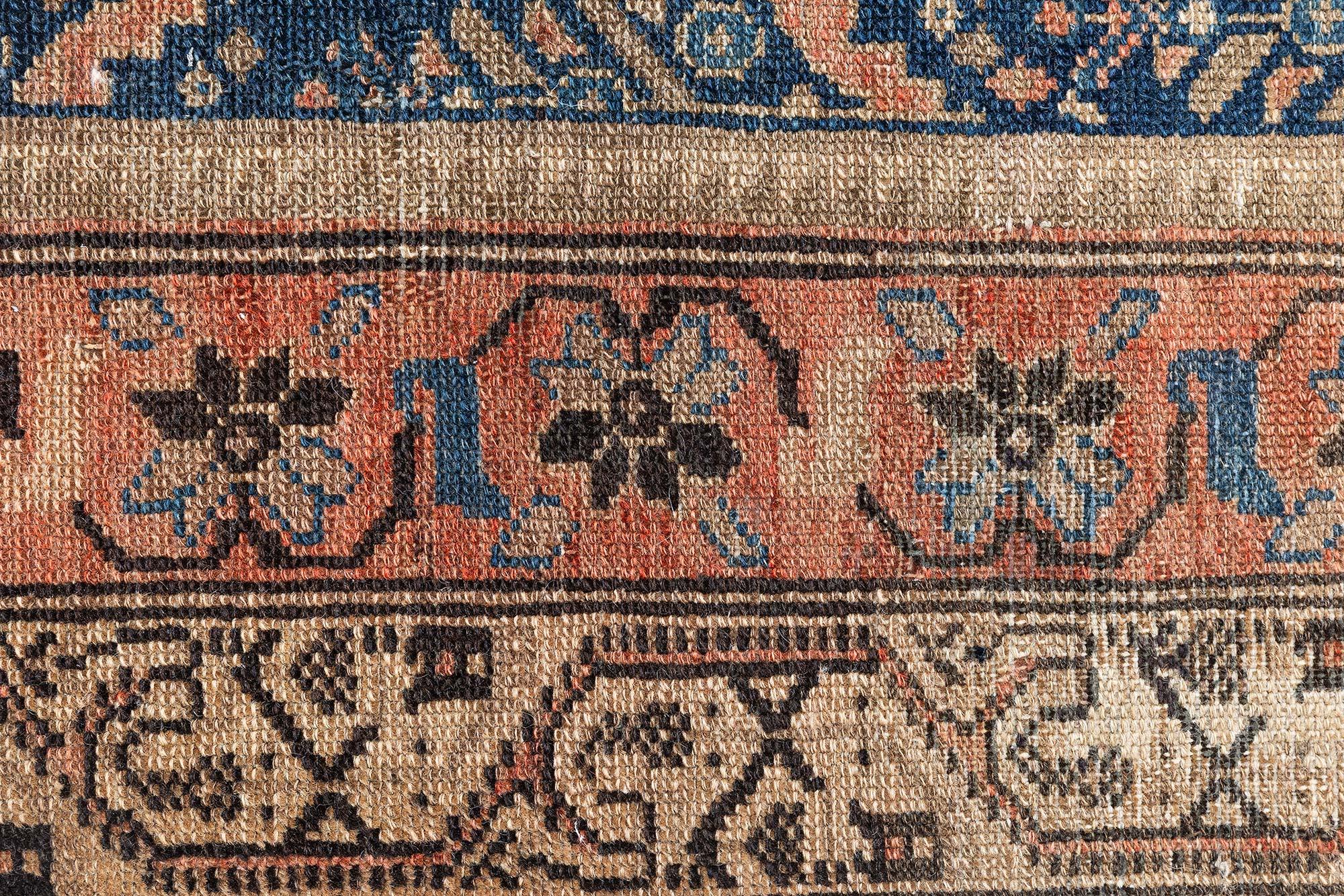Antique Persian Malayer Orange Handwoven Wool Rug
Size: 6'0