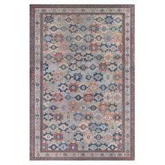 Doris Leslie Blauer antiker persischer Malayer-Teppich aus Persien