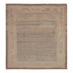 Doris Leslie Blauer antiker persischer Malayer-Teppich (Größe verstellbar)