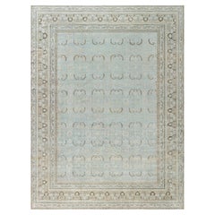 Doris Leslie Blau Antique Persian Meshad Beige Blue Rug