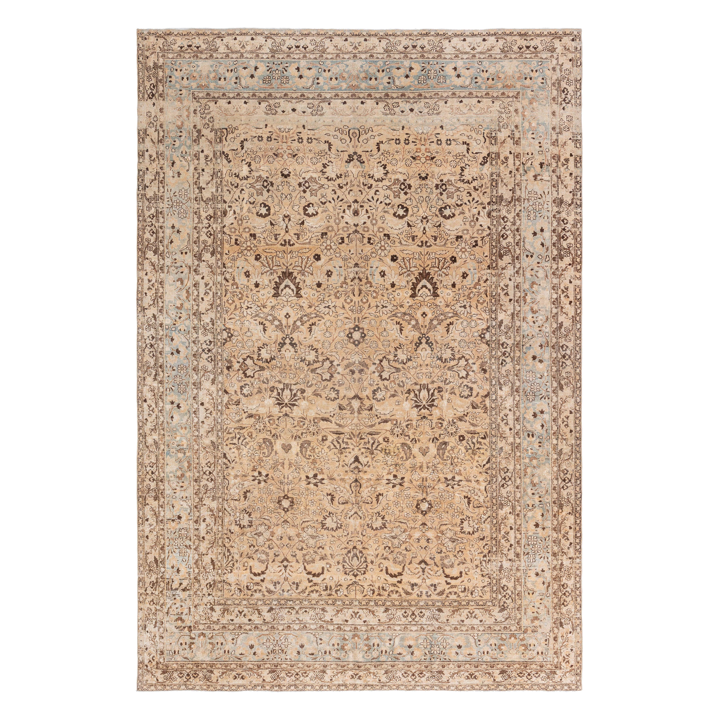 Tapis persan ancien Meshad en laine fait à la main Doris Leslie Blau