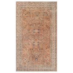 Doris Leslie Blau Alfombra persa antigua de lana hecha a mano Meshad