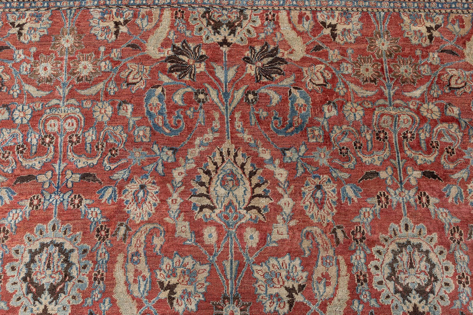 Doris Leslie Blau Antique Persian Meshad Rug For Sale 1