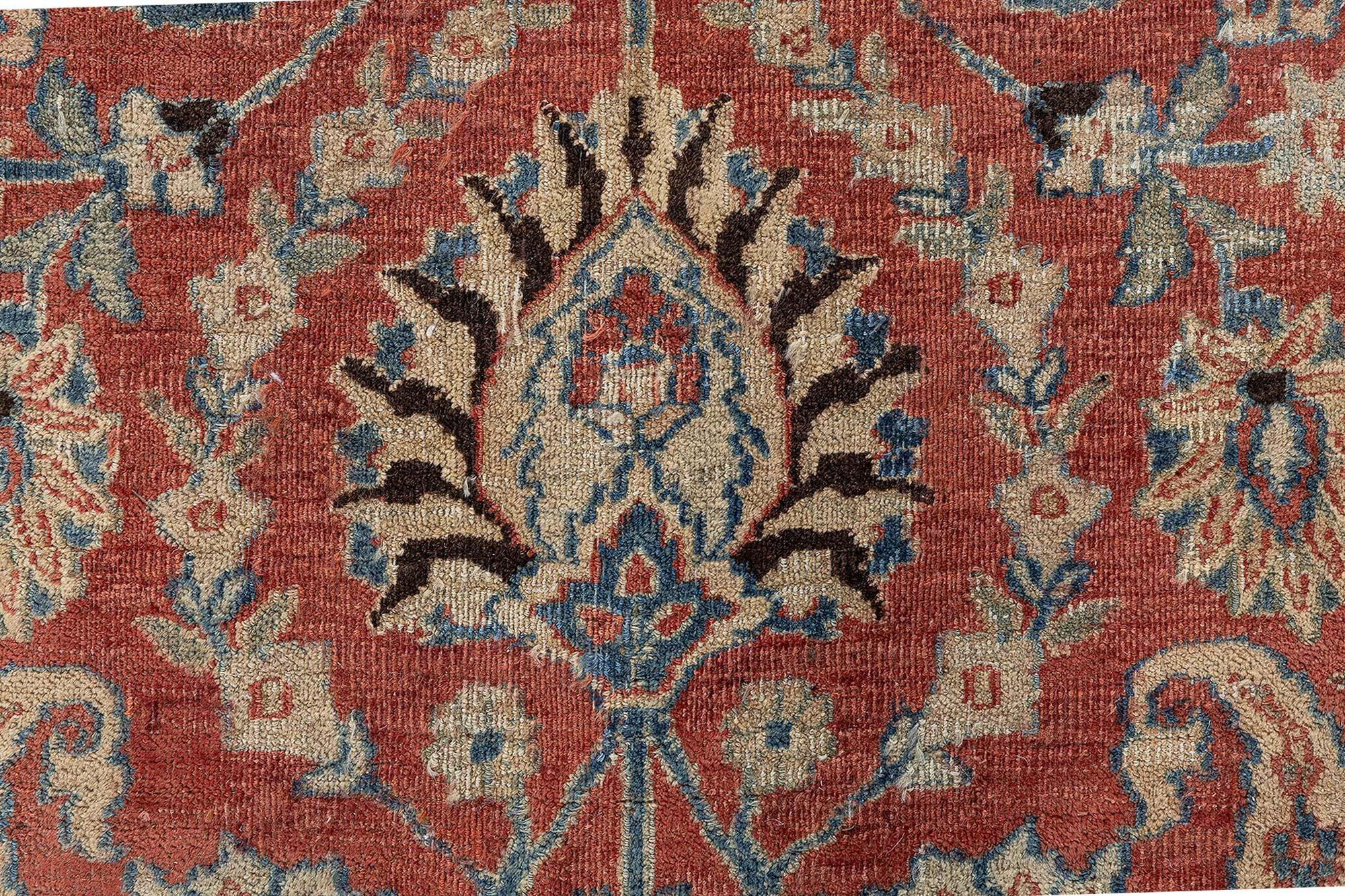 Alfombra persa antigua Doris Leslie Blau Meshad Lana en venta