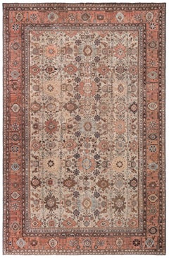 Doris Leslie Blau Antique Persian Sultanabad Botanic Handmade Rug