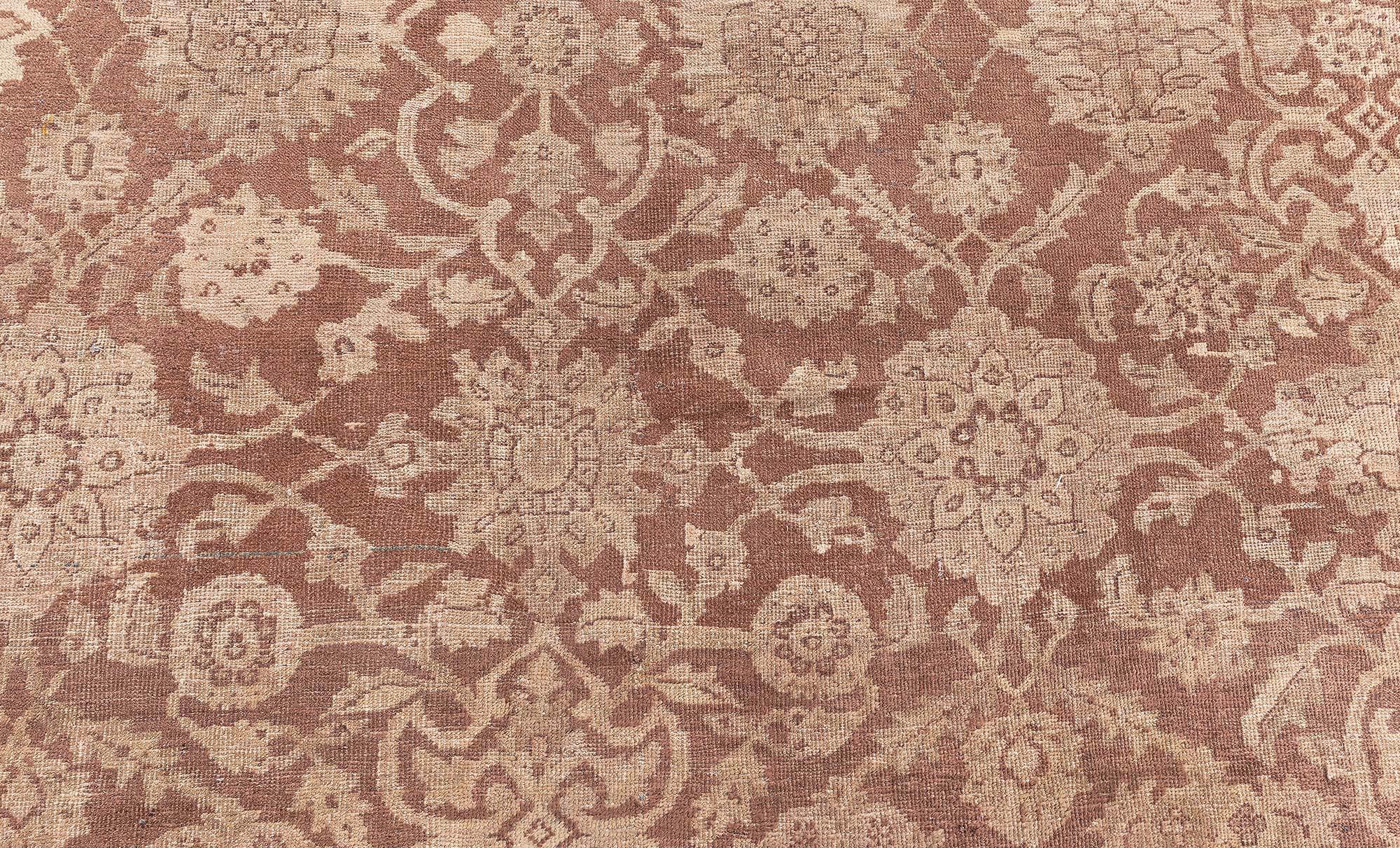 Antico tappeto persiano Sultanabad Rugs marrone in lana fatto a mano
Dimensioni: 11'2